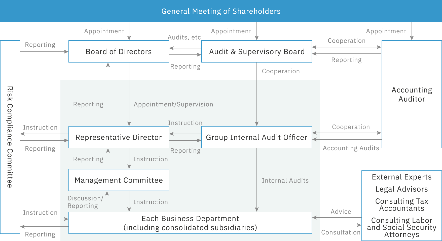 Corporate Governance Structure Diagram
